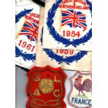 Great Britain & Northern Ireland cloth competitors badges from 1954-1964 (7), together with three