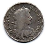 Halfcrown 1671 fine, cleaned, wear on shield centre Reserve: £40