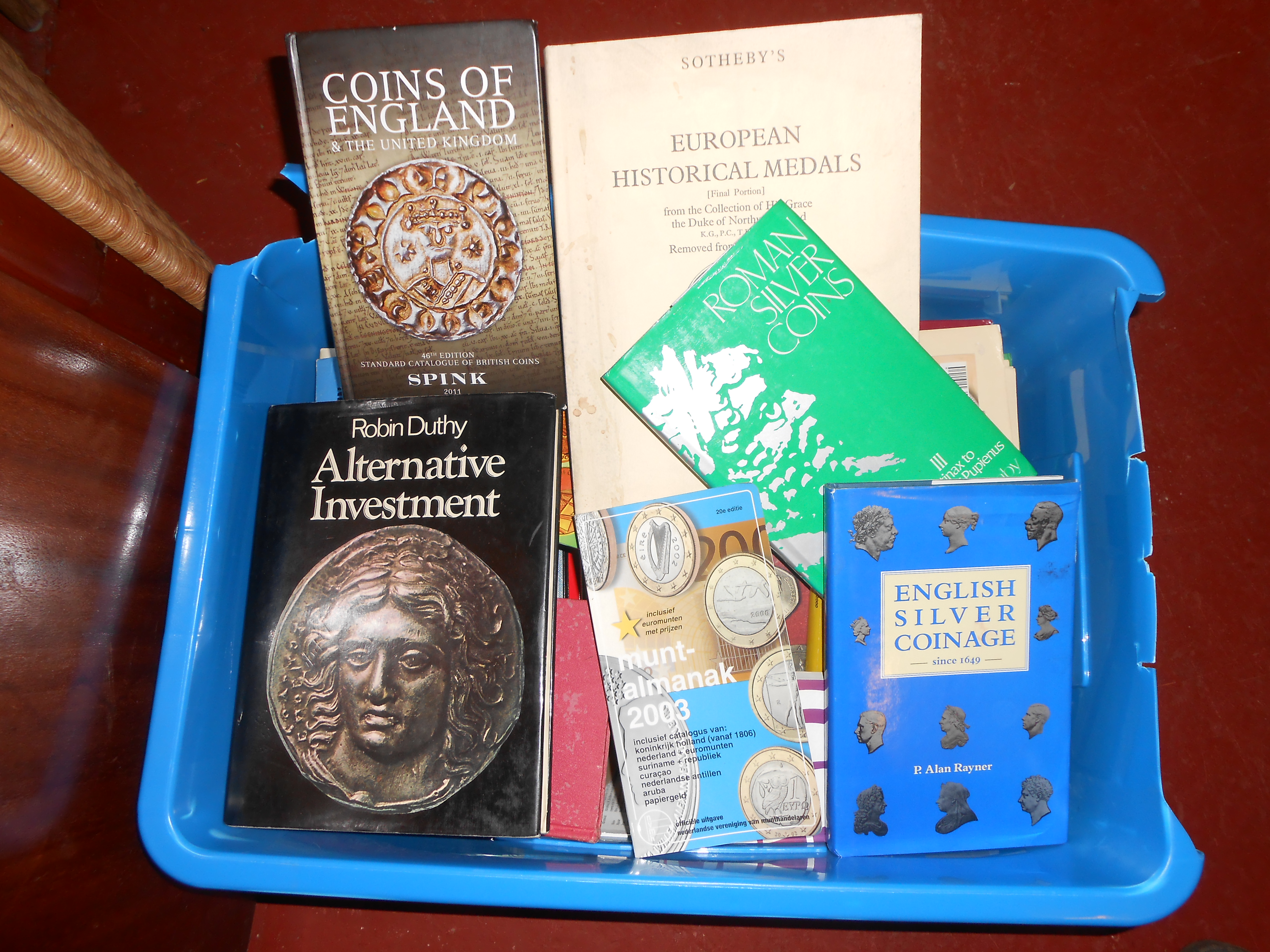 quantity of books relating to coin collecting - a good selection Reserve: £30