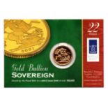 Lot Sovereign 2001 on RM presentation card Reserve: £160