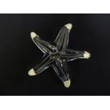 Baccarat glass paperweight in the form of a star fish