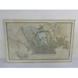 Early 19th century map of Regents Park engraved by B.R. Davies 1834 printed by Edward Stanford Ltd