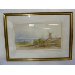 Edwin St John watercolour of Glynd Sussex, signed bottom right, provenance to verso - 28 x 50cm