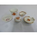 Herend porcelain to include dishes and a covered box  (5)