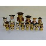 A quantity of Toby jugs of customary form (14)
