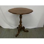 Victorian mahogany occasional table on tripod legs
