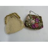 Two early 20th century beaded evening bags