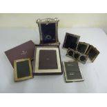 A quantity of silver mounted photograph frames (7)