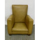 Mid 20th century leather childs armchair