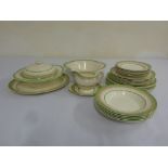 Burleighware part dinner service to include plates, bowls, serving dishes and a sauce boat and