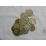 A quantity of coins to include USA 1887 $1, Queen Victoria Crowns, pre 47 silver and QEII £5 70th