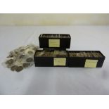 A quantity of English pennies approx 300 and bronze 3d approx 60