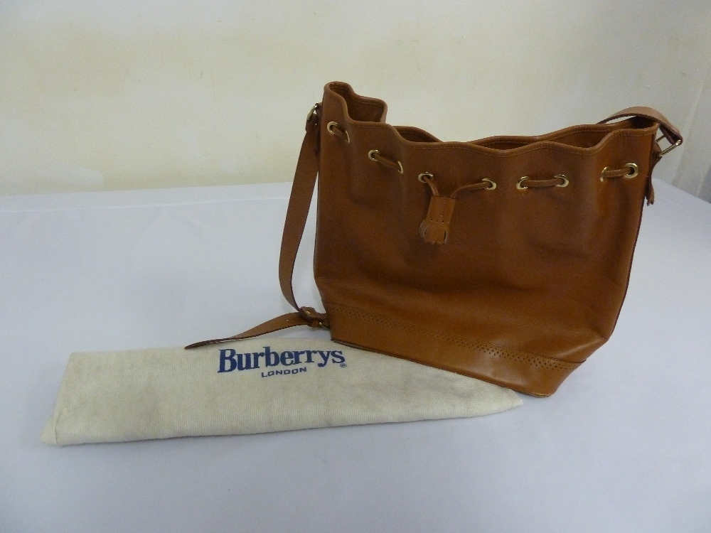 Burberry London tan leather ladies bag