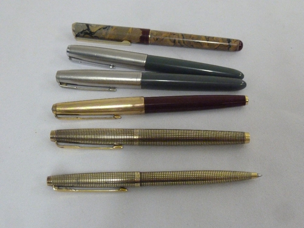 A quantity of pens to include Parker (6)