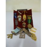 A quantity of Masonic jewels and badges