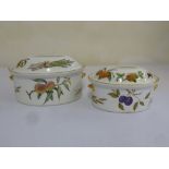 Royal Worcester Evesham two covered serving dishes