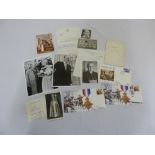 A quantity of signed photographs and ephemera to include sporting, religious, military and film