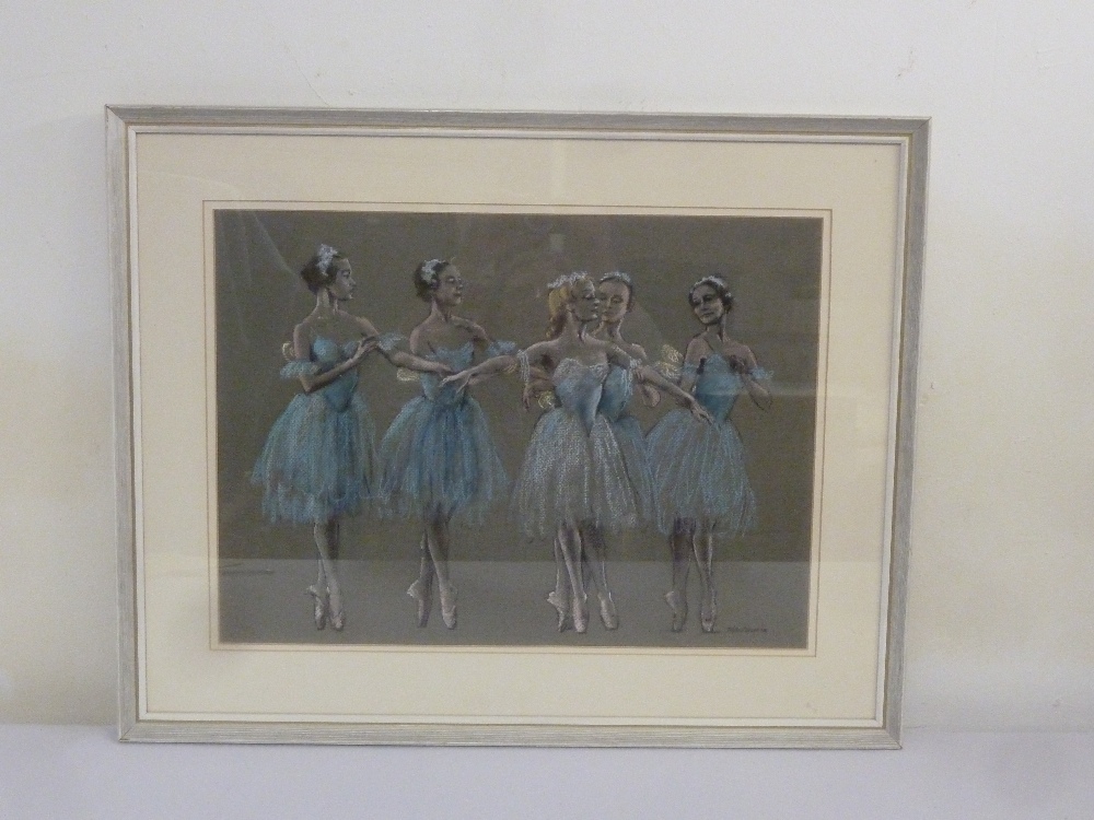 Sandra Madgwick framed and glazed pastel Midsummer Nights Dream, signed bottom right, 37 x 51cm