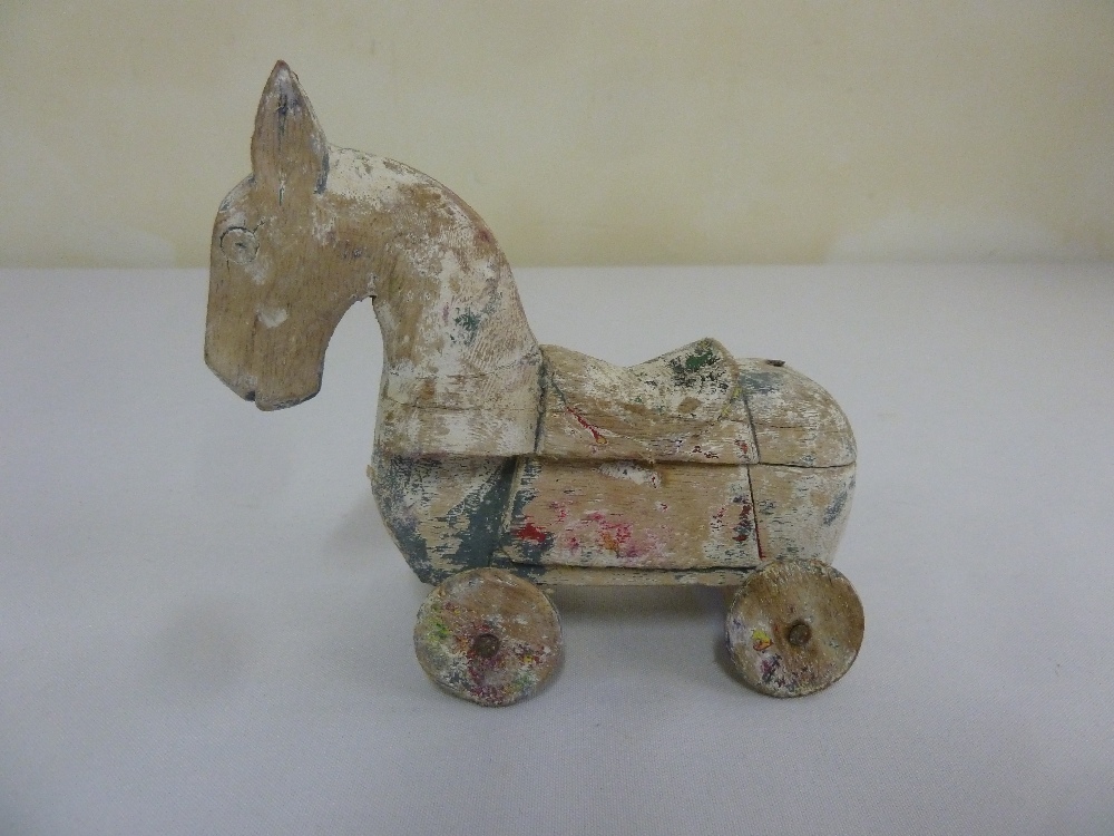 Indian carved wooden spice horse