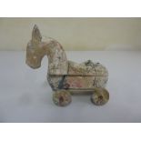 Indian carved wooden spice horse