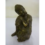 Chinese early 20th century bronze figurine of a Buddha