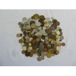 A quantity of foreign silver and copper coins