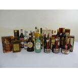 A quantity of liqueur and alcohol to include, Cointreau, Grand Marnier, Metaxa Brandy, Ouzo and