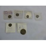 A quantity of English hammered coins to include Edward I 1d, Edward II 1d, Edward VI one shilling,