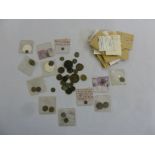 A quantity of Roman copper coin, mixed conditions, many with labelling (50+)