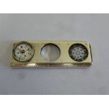 Tiffany desk compass cum magnifier cum ruler stamped 925 to base