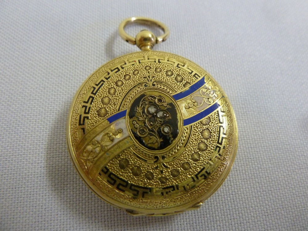 18ct gold pocket watch A/F, approx total weight 23.4g