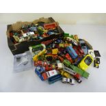 A quantity of playworn diecast to include Corgi, Dinky and Lledo