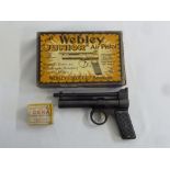 Webley Junior air pistol in original fitted box