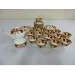 Royal Albert Lady Hamilton teaset to include teapot, sugar bowl, cups, saucers, plates and cake