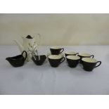 Midwinter Bali Hai coffee set to include coffee pot, milk jug, sugar bowls, cups and saucers (15)