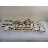 Royal Albert Old Country Roses dinner and tea service to include plates, bowls, coffee pots cups and