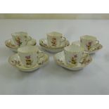 Meissen coffee set to include five cups and seven saucers