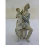 Lladro figurine of Grandfather and baby, A/F, 30.5cm (h)