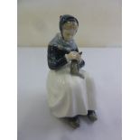 Royal Copenhagen figurine of a seated lady 1317, marks to the base