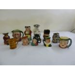 A quantity of Toby and character jugs (11)