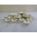 Minton Marlow part dinner service to include dinner plates side plates, soup bowls, A/F (52)