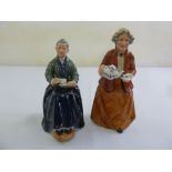 Royal Doulton figurines, The Cup of Tea HN2322 and Tea Time HN2255