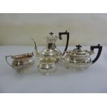 A silver plated four piece tea and coffee set by Robert and Bell, Sheffield