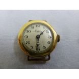 Mappin 18ct yellow gold ladies wristwatch, approx total weight 9.8g