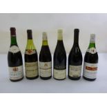 Six bottles of Burgundy to include 1988 Dom Paul Jaboulet Vacqueyras Cotes du Rhone, 1982 Dom