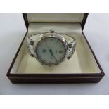 Tag Heuer ladies stainless steel wristwatch with mother of pearl dial