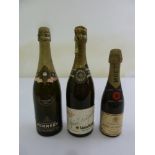 Three bottles of 1960s champagne to include Pommery & Greno Drapeau Sec, Alfred Delapierre