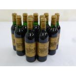 Eleven half bottles of 1986 Chateau Dissan Margaux Grand Cru Classe