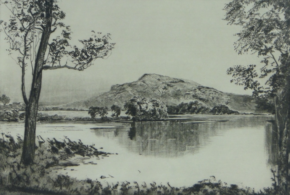 Andrew Watson Turnbull (born 1874),
pair of etchings, Highland Loch scenes, signed in pencil, p 7. - Image 4 of 4