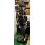 An African carved wood figure of a man, height 21.5".